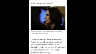 RUSSIAN EXPERT FIONA HILL SAYS “WE ARE IN THE MIDDLE OF WW3 BELIEVE IT OR NOT”!!!!!