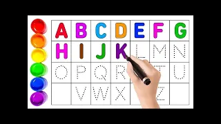 A to Z alphabet for kids,Collection for writing along dotted line for toddlers,alphabet kids study