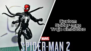 Traje simbiótico de Spiderman del juego spider-man 2 ps5 || Marvel legends || proceso