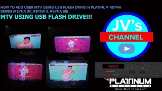 CUSTOM USER MTV USING USB FLASH DRIVE IN PLATINUM REYNA SERIES (REYNA 3C, REYNA 3, REYNA SE)