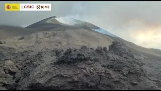 17/11/2021 Aparente descenso de la actividad eruptiva desde Tacande. Erupción La Palma IGME