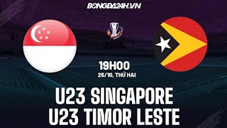 Singapore U23 Vs U23 Timor Leste - AFC U23 Asian Cup Qualifiers 2022 - Live Stream