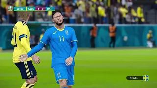 UEFA Euro 2020 | Last 16 | Sweden v Ukraine | Full Match (eFootball)