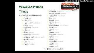 2A 1.51 Vocabulary: things