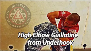 High elbow Guillotine from standing position