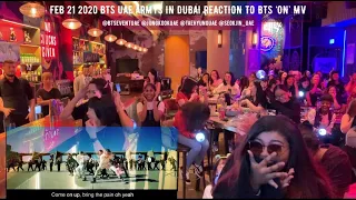 BTS Dubai UAE ARMYS REACTION TO #방탄소년단 BTS ‘ON’ MV Kinetic Manifesto Film : Come Prima [Feb 21]