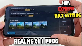 Realme C11 test game PUBG Mobile Max Setting | HDR Extreme Settings