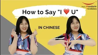 How to Say I Love You in Chinese | Vocabulary