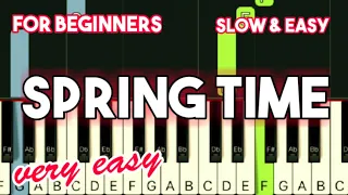 YIRUMA - SPRING TIME | SLOW & EASY PIANO TUTORIAL