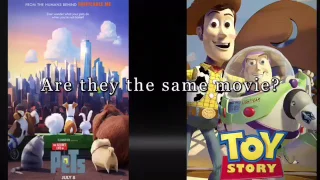 Toy Story and the Secret Life of Pets comparison