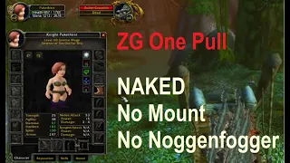 WoW Classic - ZG Solo Mage One Pull - Naked, No Mount, No Noggenfogger All 11 Packs