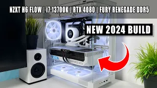 Building A New 2024 NZXT H6 Flow Computer | GIGABYTE RTX 4080 AERO OC | NZXT Kraken Elite 360 RGB