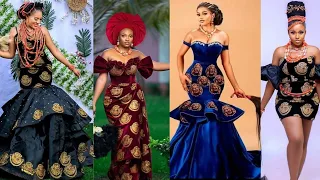 The Igbo velvet traditional outfit styles and designs / Nigerian fashion