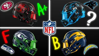 Ranking All 32 CUSTOMIZED NFL Helmets!!