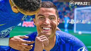 FIFA 22 | Chelsea Vs Barcelona Ft. Ronaldo, Lewandowski, Neymar, | UEFA Champions League | Gameplay