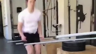 Shawn Mendes doing Box Jumps at Gym