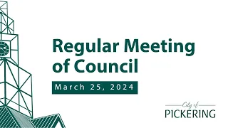 Council Meeting - March 25, 2024 - 7:00 pm