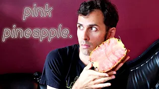 PINK PINEAPPLE - Trying The Most "Instagrammable" Fruit (Pinkglow) - Weird Fruit Explorer