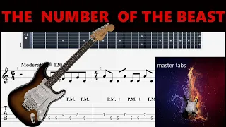 #THE NUMBER OF THE BEAST#IRON MAIDEN#  |Guitar Tab| TUTORIAL#Mastertabs#BestFreeYoutubeMusicLessons|