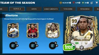 TOTS RONALDINHO!! SERIE A TOTS ICON & PLAYER IN FC MOBILE 24 | I GOT 98 OVR FREE REWARD FC MOBILE!