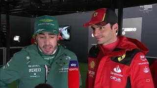 Fernando Alonso & Carlos Sainz Post Qualifying interview #AUSGP #F1