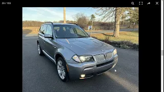No Reserve: 2007 BMW X3 3.0si M Sport 6-Speed Auction Review Bring a Trailer