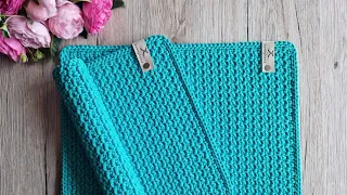 Perfect crochet rectangular tablemats (Mesh stitch) - Full Video Tutorial!