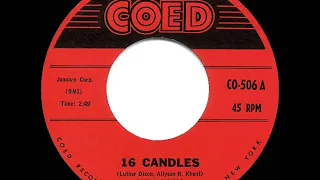 1959 HITS ARCHIVE: 16 Candles - Crests (a #2 record)