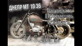 Днепр МТ 10 36 / Разобрать, покрасить и собрать за 5 дней