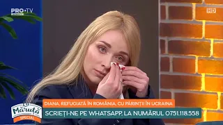 Refugiată din Ucraina, unde soțul a rămas la război