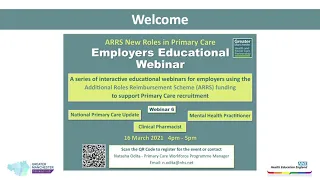 Arrs Webinar 6 - Clinical Pharmacists and Mental Health Practitioners