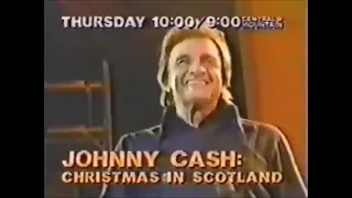 1981 CBS promo Johnny Cash Christmas in Scotland