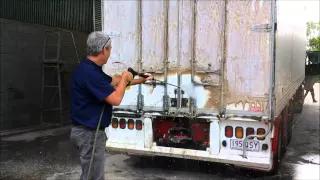 Touchlessly Cleaning a VERY Dirty Trailer