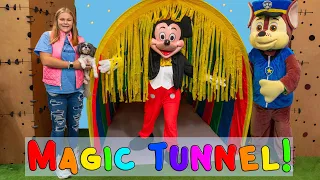 Assistant joined by Pikachu in the Magic Tunnel Mickey and Paw Patrol