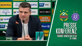 Pressekonferenz nach dem 342. Wiener Derby