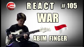 ABIM FINGER - WAR -  JOE SATRIANI - BRAZILIAN REACT  INSANE !!! ❤️🎸