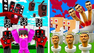 TITAN SPEAKERMAN Boss Help Us Fight EVIL SKIBIDI TOILET | Minecraft! (Tagalog)