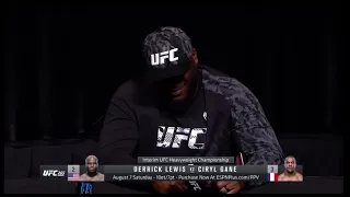 Derrick Lewis “You’re gonna have to excuse my French” UFC 265 Pre fight conference