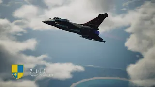 Ace Combat 7 Rafale in a battle royale match