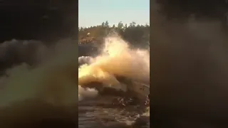 Шторм на Валааме в октябре. В это время уже прекращается навигация по Ладоге