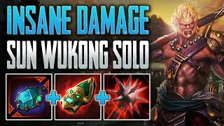 THE DAMAGE IS INSANE! Sun Wukong Solo Gameplay (SMITE Conquest)