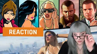 My reaction to Every Grand Theft Auto Trailer from GTA to GTA6 | GAMEDAME REACTS