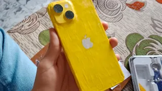 Como hacer un iPhone 14 (Amarillo 💛) de cartón