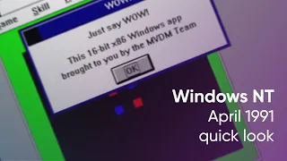 Windows NT April 1991 - quick look