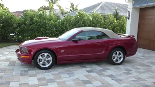 2008 Ford Mustang GT Premium Convertible Review and Test Drive by Bill - Auto Europa Naples