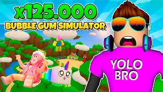 ЧИТ НА Х125,000 УДАЧИ В BUBBLE GUM SIMULATOR В РОБЛОКС! ROBLOX