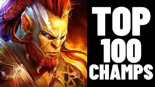 Top 100 CHAMPS in RAID: Shadow Legends! (2022)