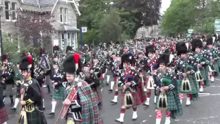 GWC playing in Massed Pipe Bands at Braemar Gathering 2011 (1)