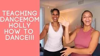 Teaching DanceMomHolly How to Dance!!! | Nia Sioux