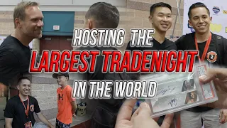 HOSTING THE LARGEST TRADENIGHT IN SPORTS CARDS 😱 CARDCOLLECTOR2 NATIONAL VLOG